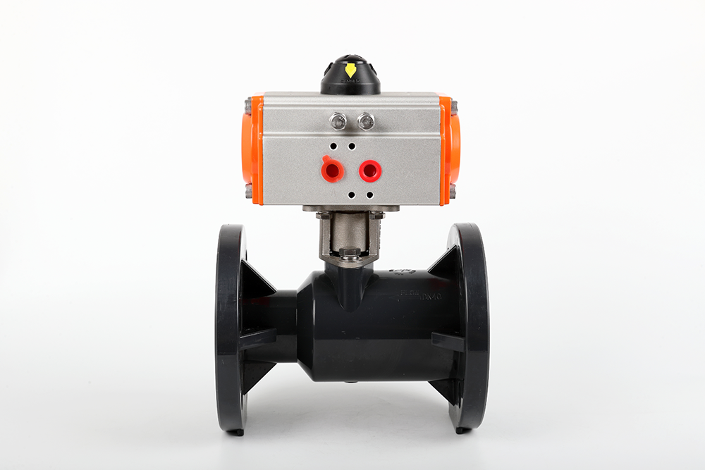 山丹气动法兰一体球阀